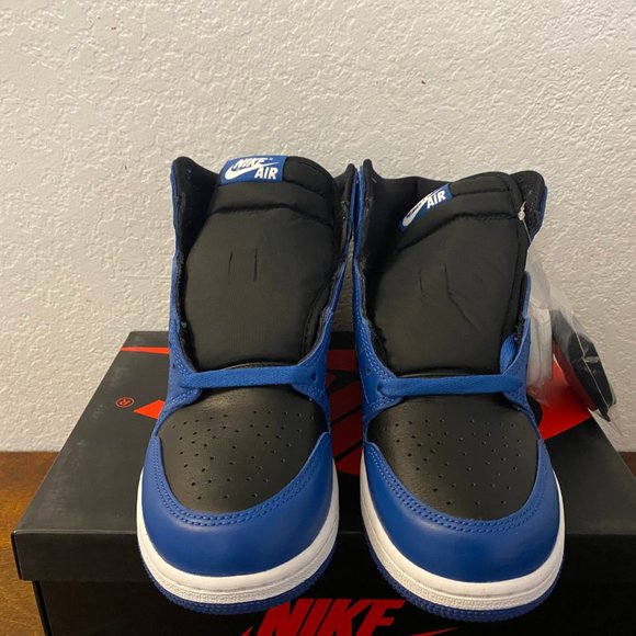 Air Jordan 1 High OG GS Dark Marina Blue Black 575441-404 5.5Y Women's Size 7 - Picture 3 of 7